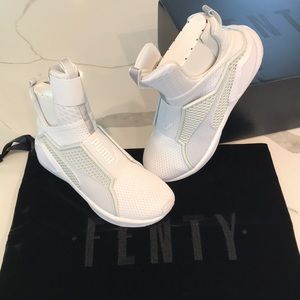 Fenty x puma white on white trainer sneaker